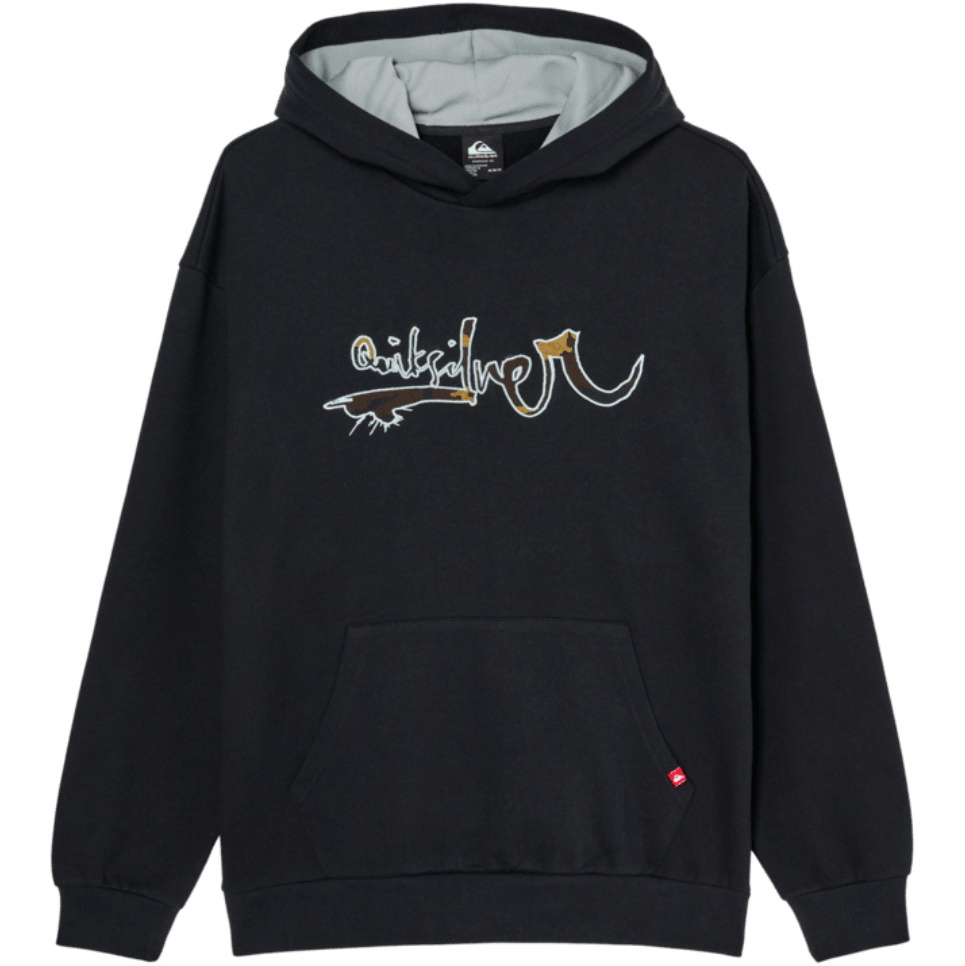 2026 Quiksilver Mens YG Vortex Hoodie EQYFT05230 - Black